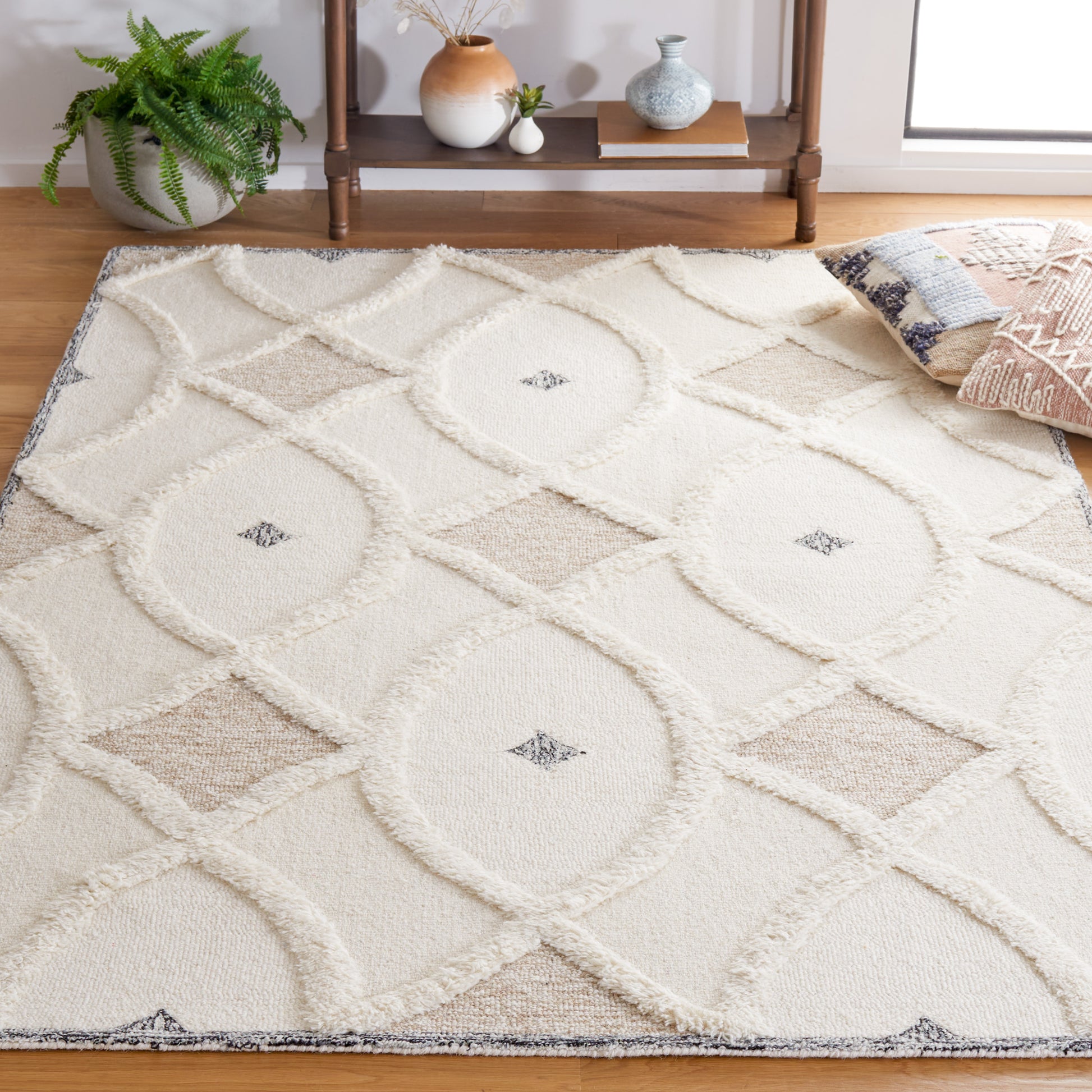 Safavieh Casablanca Csb991A Ivory/Brown Area Rug