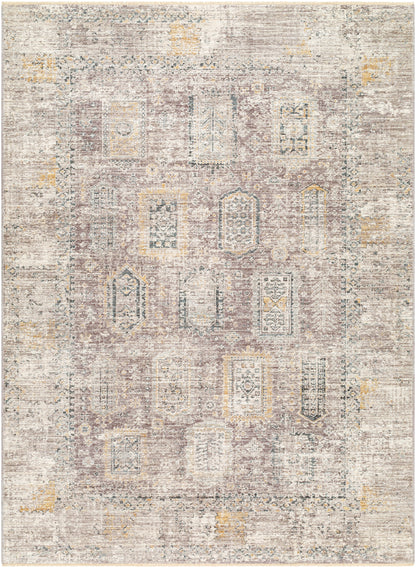 Surya Carlisle Csi-2318 Medium Gray, Off-White, Dark Brown, Olive, Dark Blue Area Rug