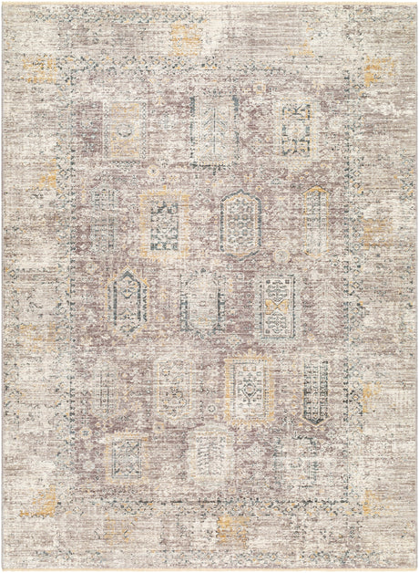 Surya Carlisle Csi-2318 Medium Gray, Off-White, Dark Brown, Olive, Dark Blue Rug.