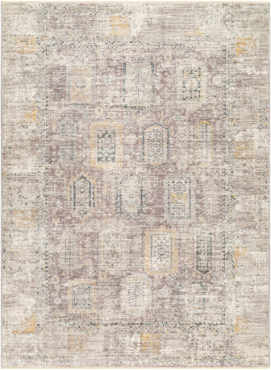 Surya Carlisle Csi-2318 Medium Gray, Off-White, Dark Brown, Olive, Dark Blue Area Rug