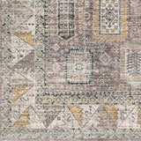 Surya Carlisle Csi-2318 Medium Gray, Off-White, Dark Brown, Olive, Dark Blue Rug.