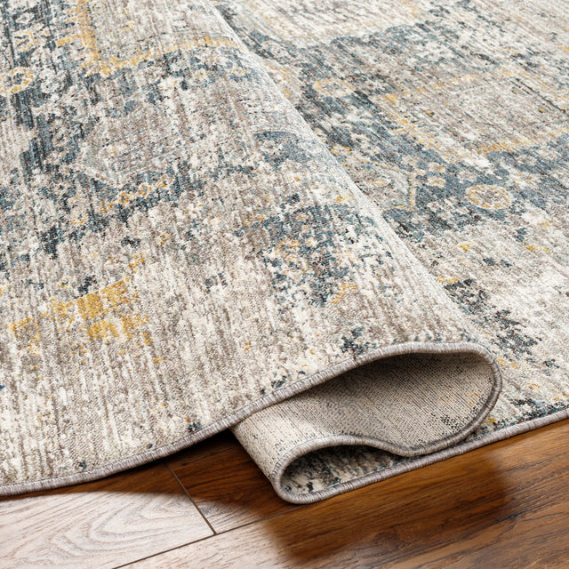 Surya Carlisle Csi-2319 Medium Gray, Off-White, Dark Brown, Olive, Dark Blue Rug.