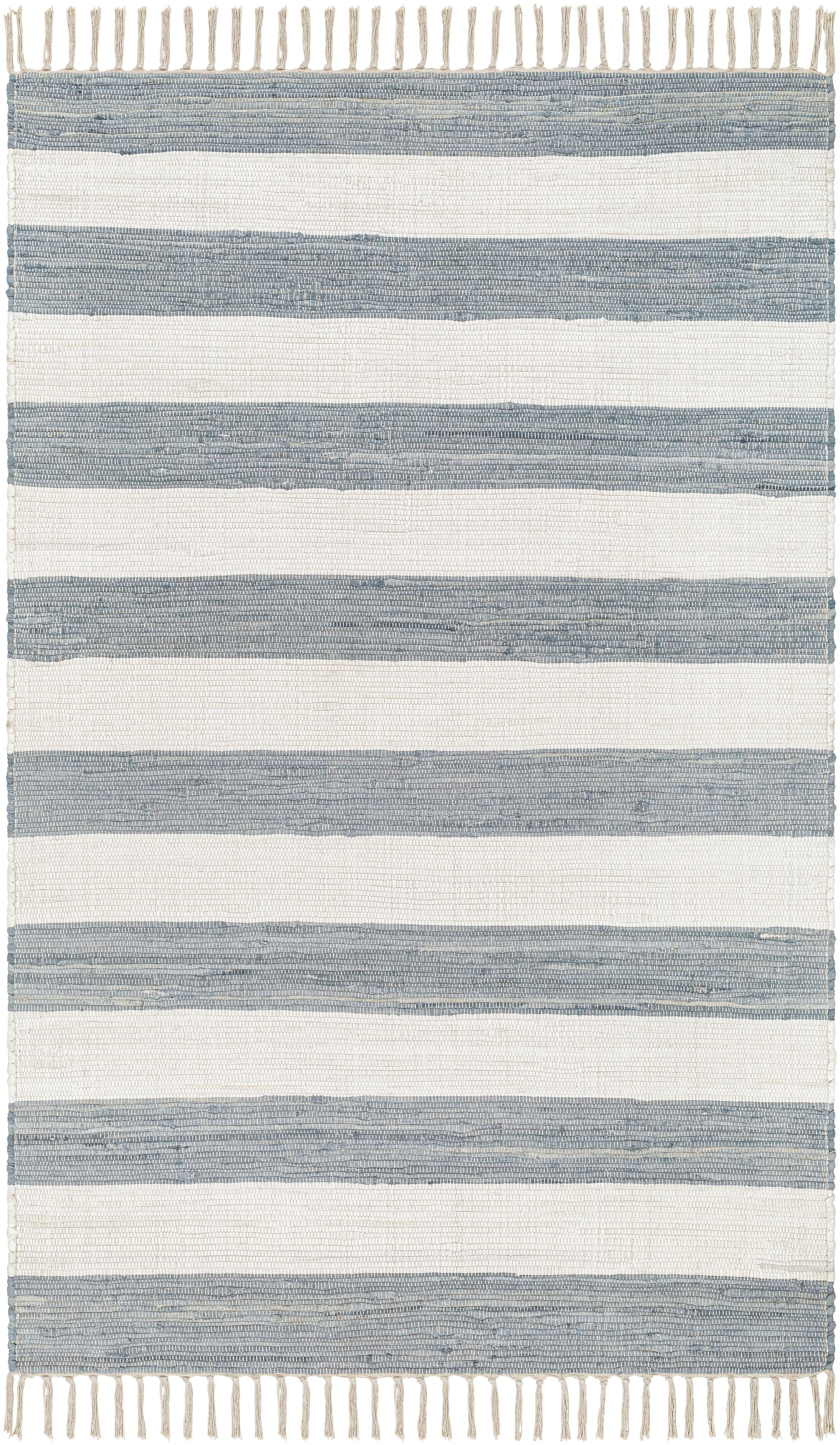 Surya Cotone Cte-2300 White, Denim Area Rug