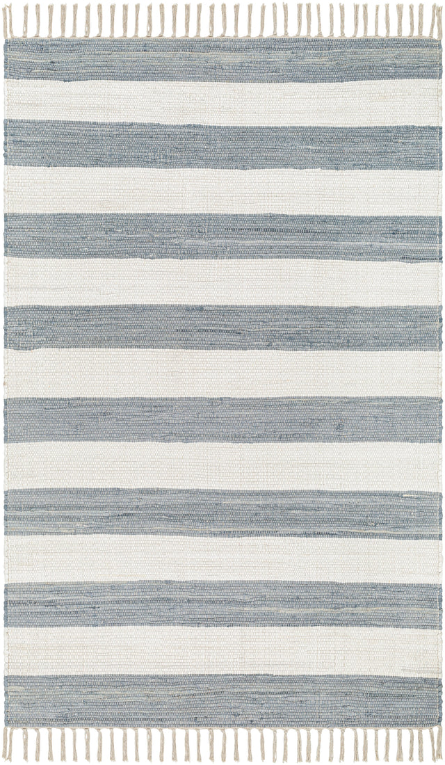 Surya Cotone Cte-2300 White, Denim Rug.