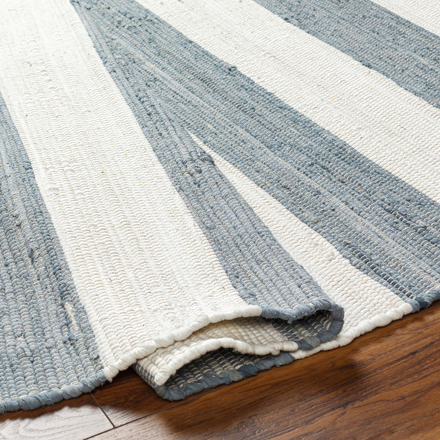 Surya Cotone Cte-2300 White, Denim Rug.