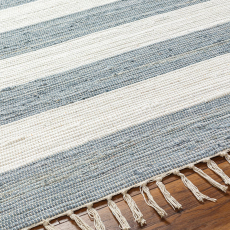 Surya Cotone Cte-2300 White, Denim Rug.