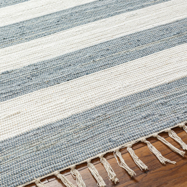 Surya Cotone Cte-2300 White, Denim Rug.