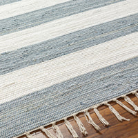 Surya Cotone Cte-2300 White, Denim Area Rug