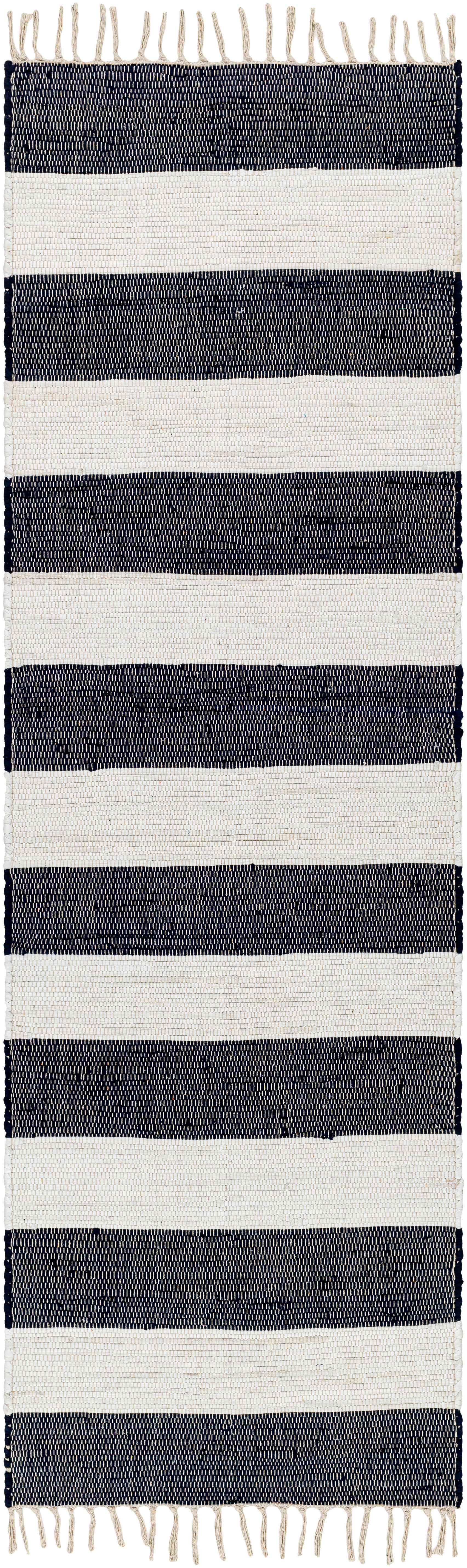 Surya Cotone Cte-2301 White, Navy Area Rug