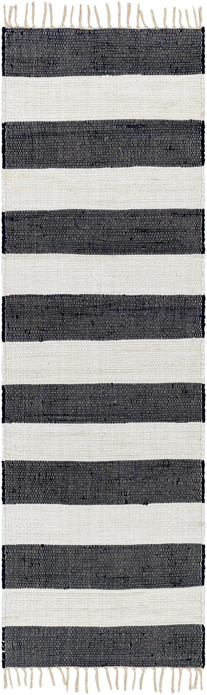 Surya Cotone Cte-2301 White, Navy Area Rug