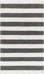 Surya Cotone Cte-2301 White, Navy Rug.