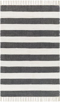 Surya Cotone Cte-2301 White, Navy Area Rug