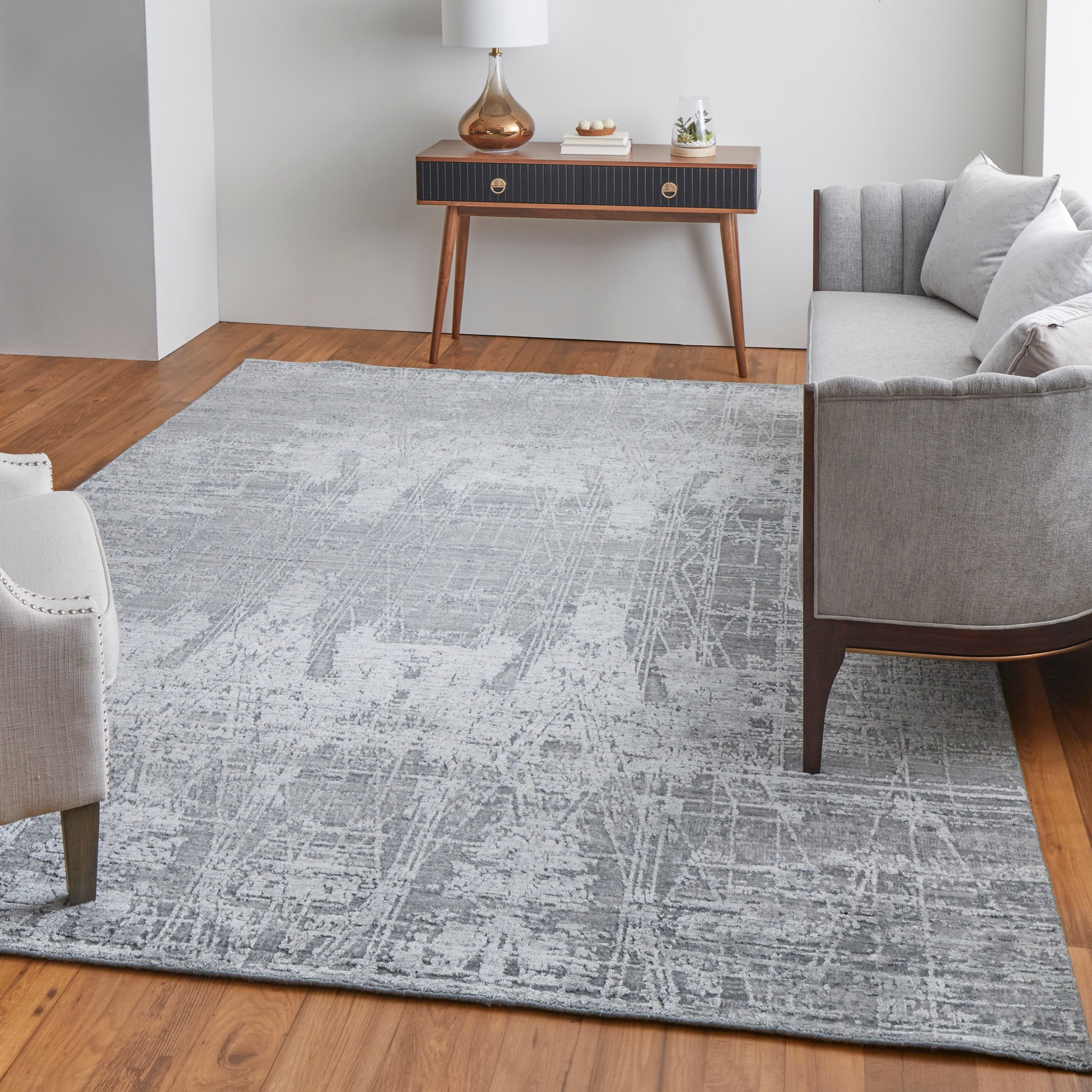 Feizy Eastfield Eas69A5F Gray Area Rug