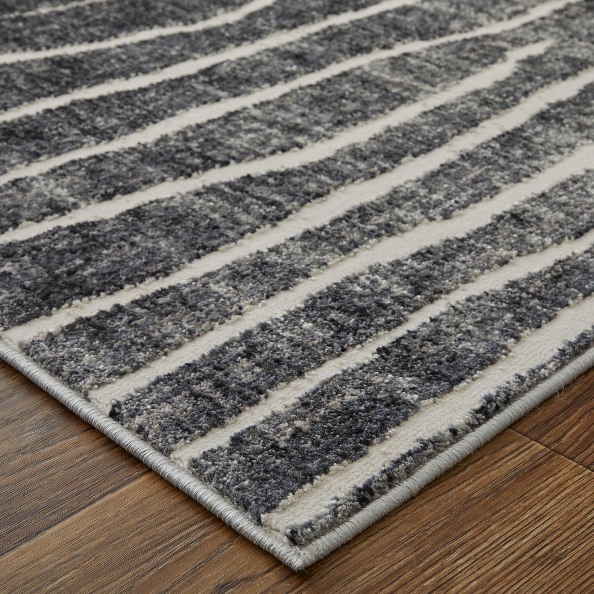 Feizy Kano 86439Lif Black/Gray/Ivory Area Rug