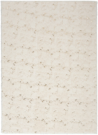 Nourison Cozy Shimmer Csh01 Ivory Area Rug