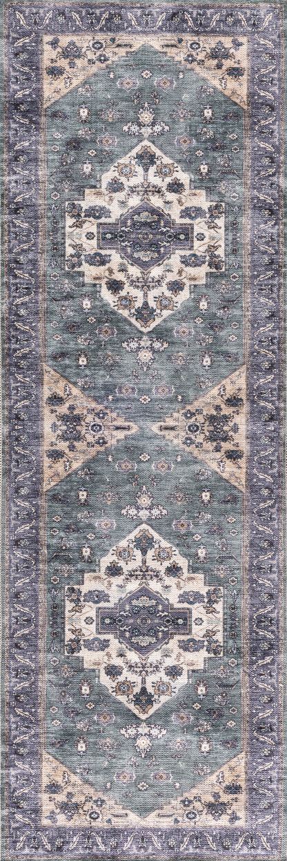 Nourison Grand Washables Grw03 Teal Blue Area Rug