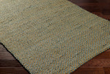 Surya Curacao Cur-2302 Sage, Grey, Clay, Metallic - Silver Rug.