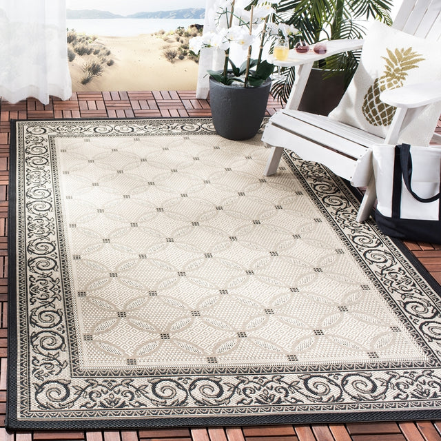 Safavieh Courtyard cy1502-3901 Sand / Black Rugs