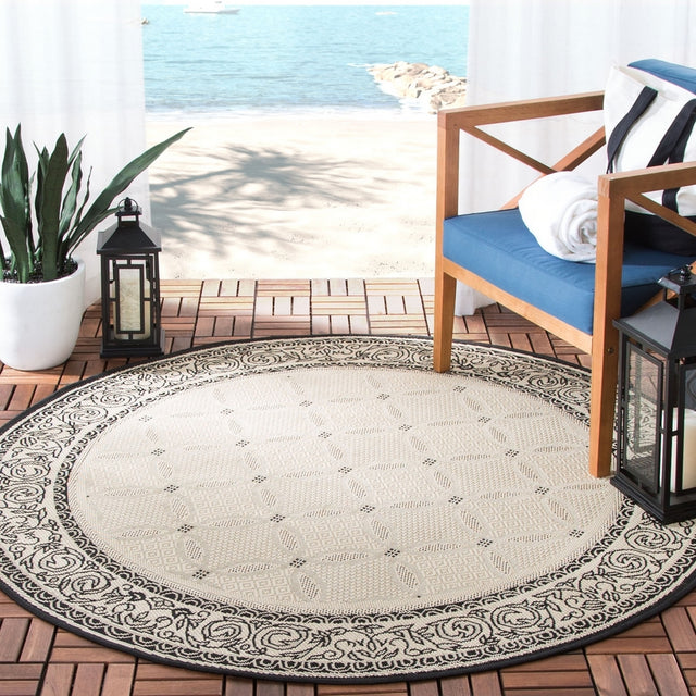 Safavieh Courtyard cy1502-3901 Sand / Black Rugs