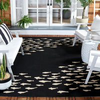 Safavieh Courtyard Cy6077-25621 Black/Beige Area Rug