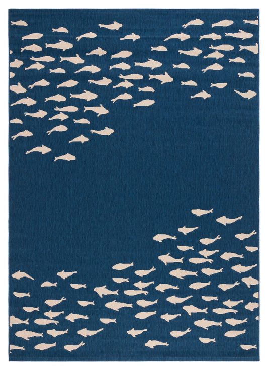 Safavieh Courtyard Cy6077-25821 Navy/Beige Area Rug