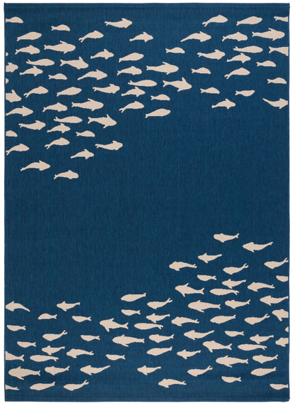 Safavieh Courtyard Cy6077-25821 Navy/Beige Area Rug