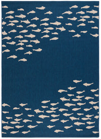 Safavieh Courtyard Cy6077-25821 Navy/Beige Area Rug