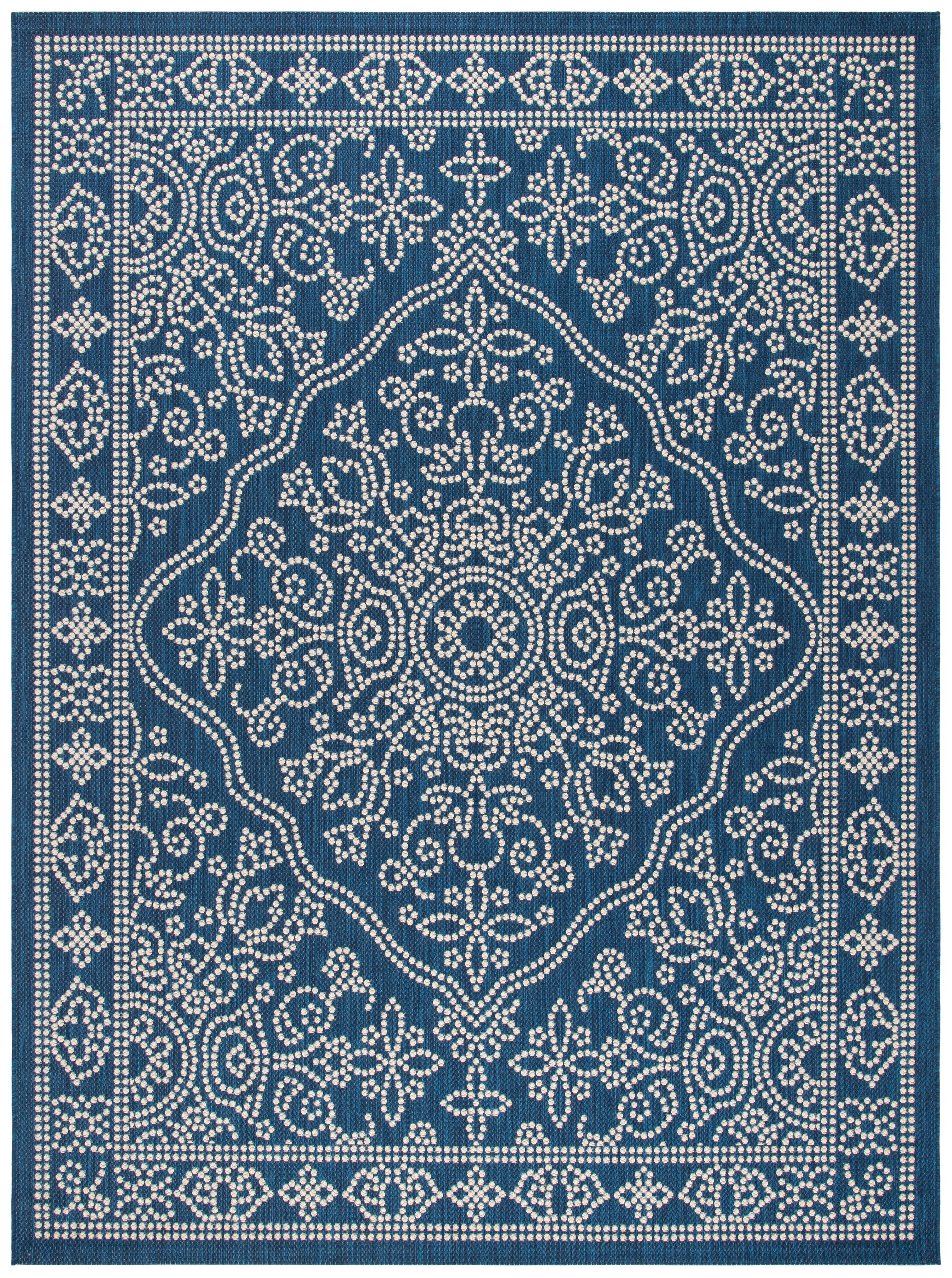 Safavieh Courtyard Cy6344-25821 Navy/Beige Area Rug