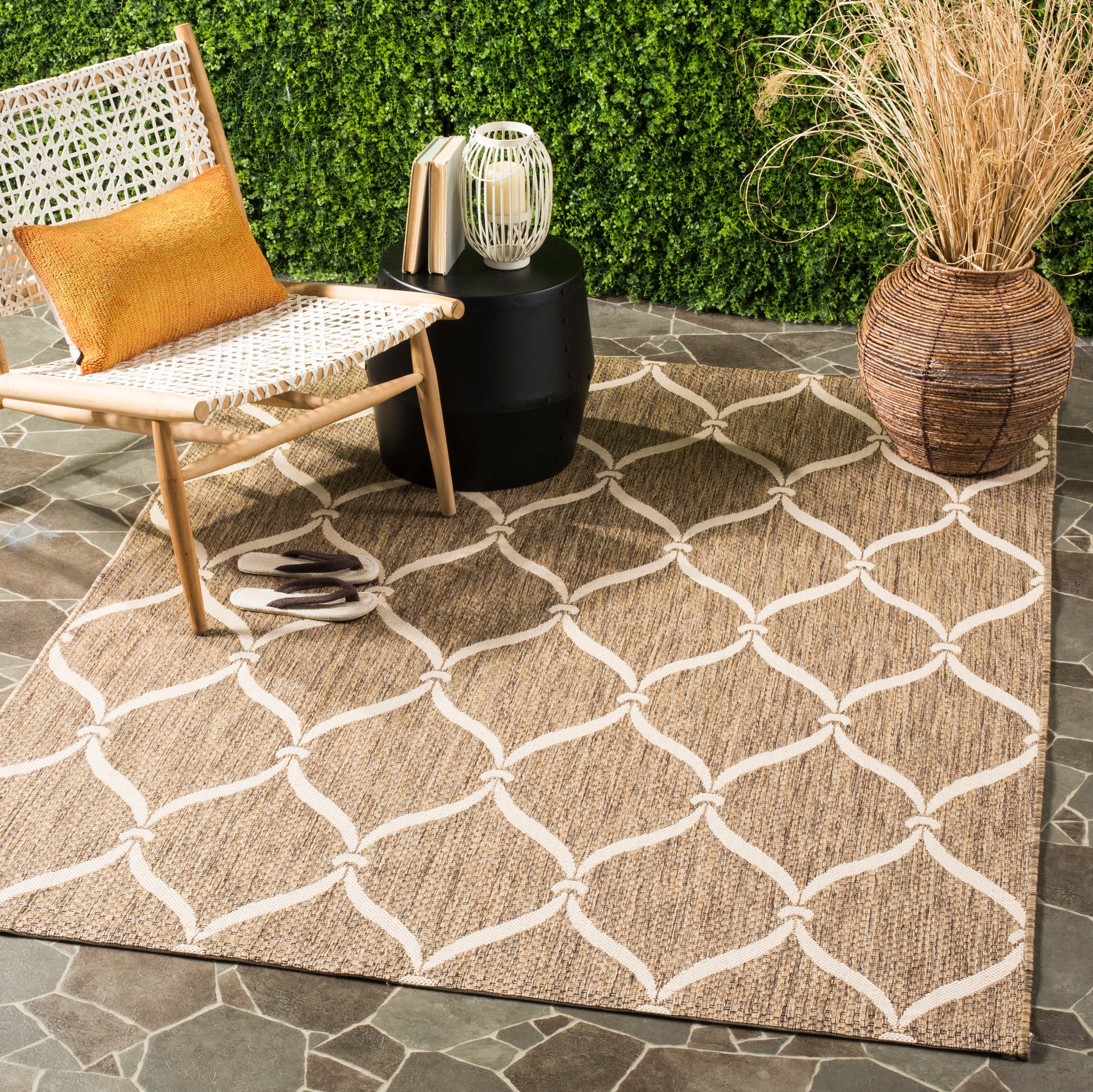 Safavieh Courtyard Cy6654-232 Brown/Beige Area Rug