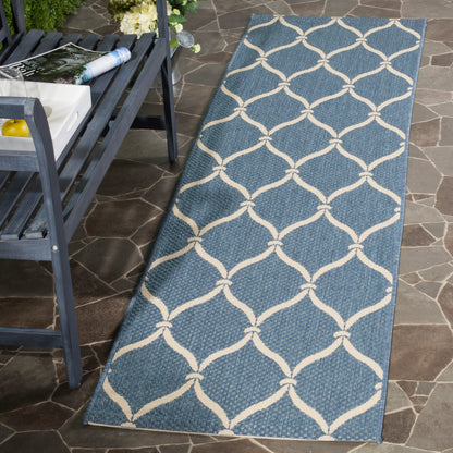 Safavieh Courtyard Cy6654-233 Blue/Beige Area Rug