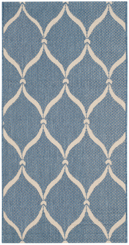 Safavieh Courtyard Cy6654-233 Blue/Beige Area Rug