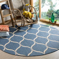 Safavieh Courtyard Cy6654-233 Blue/Beige Area Rug