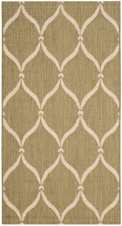 Safavieh Courtyard Cy6654-234 Green/Beige Area Rug