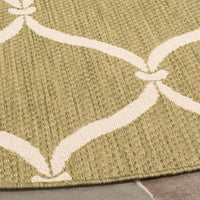 Safavieh Courtyard Cy6654-234 Green/Beige Area Rug