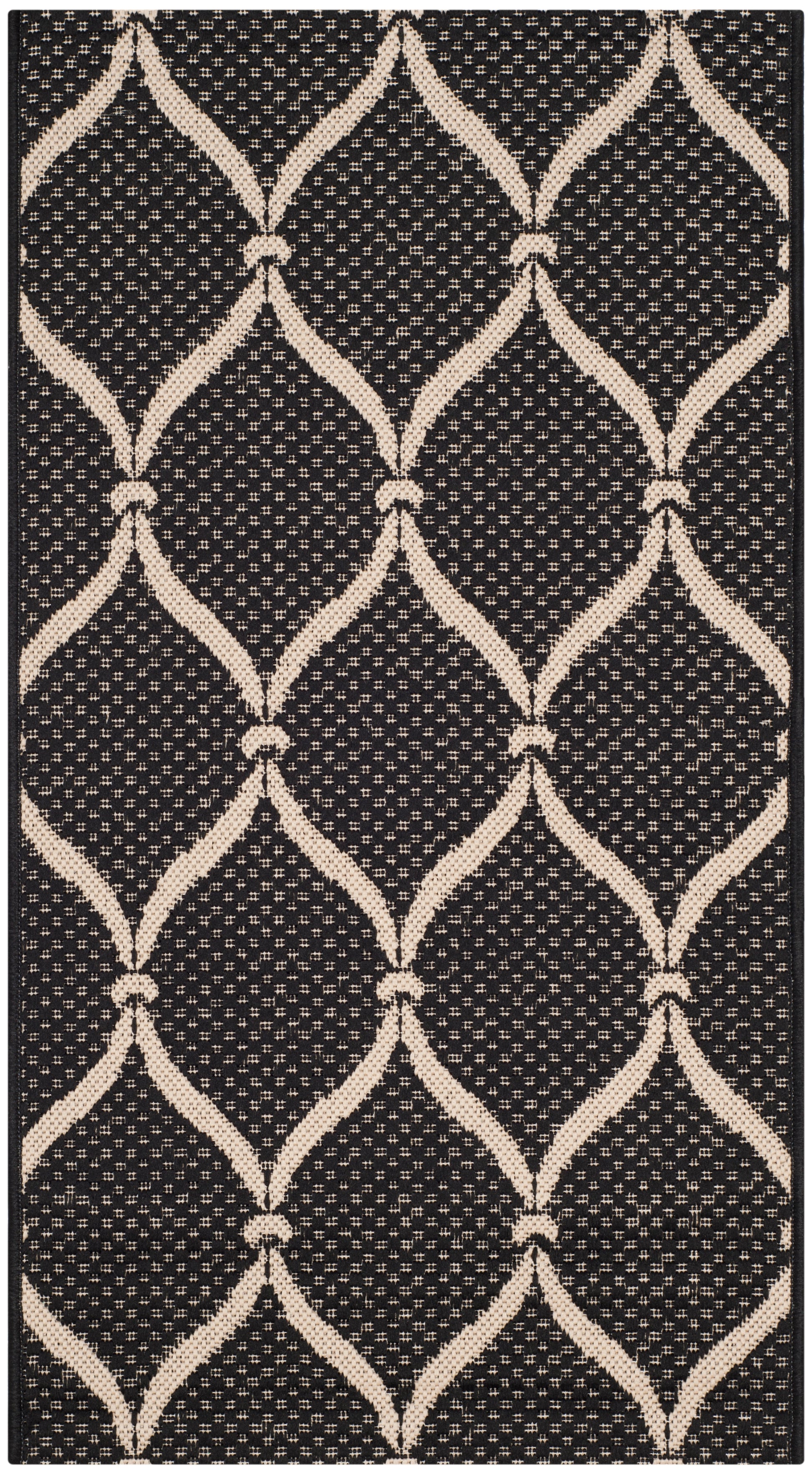 Safavieh Courtyard Cy6654-256 Black/Beige Area Rug