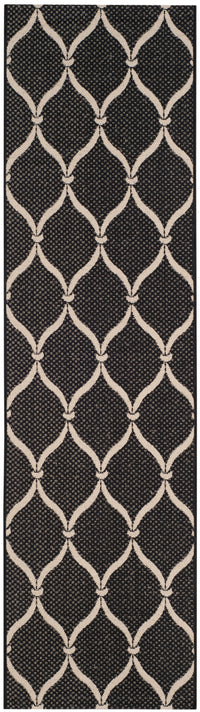 Safavieh Courtyard Cy6654-256 Black/Beige Area Rug