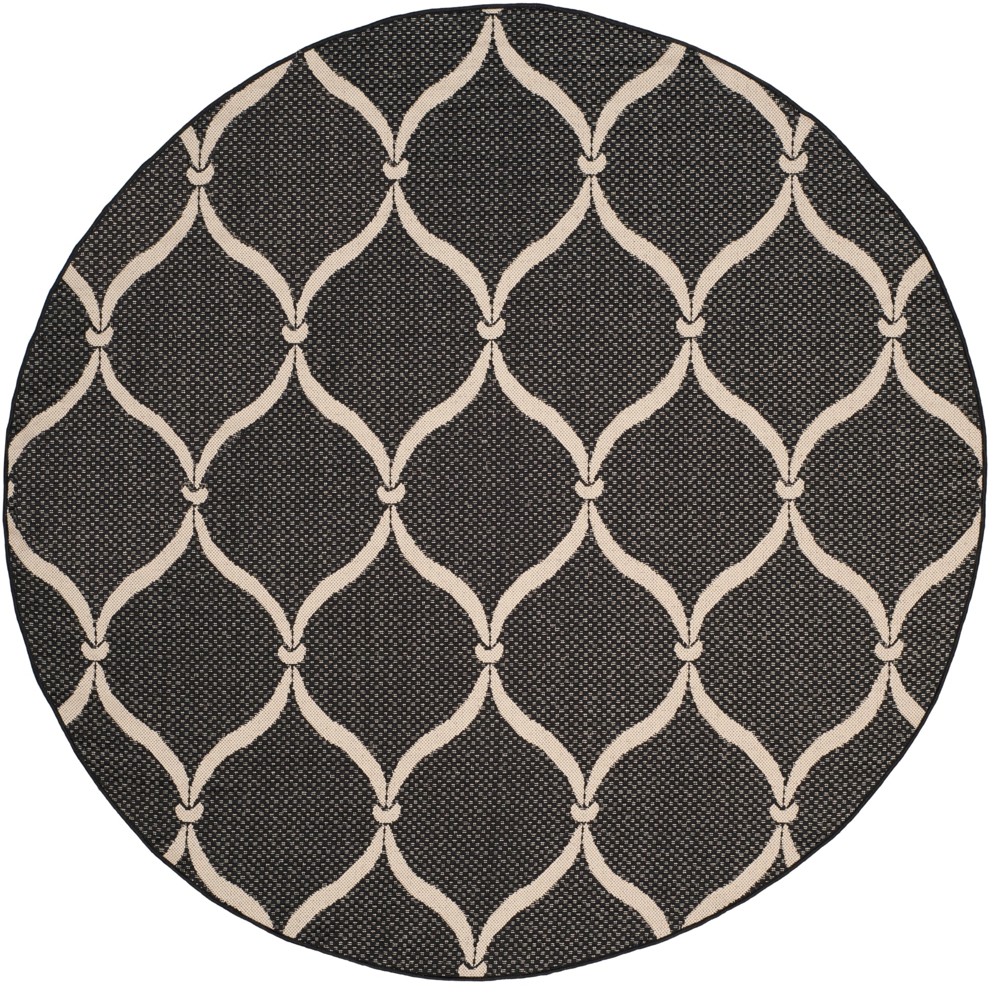 Safavieh Courtyard Cy6654-256 Black/Beige Area Rug