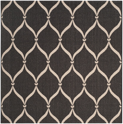 Safavieh Courtyard Cy6654-256 Black/Beige Area Rug