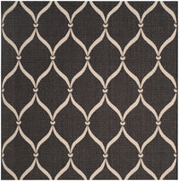 Safavieh Courtyard Cy6654-256 Black/Beige Area Rug