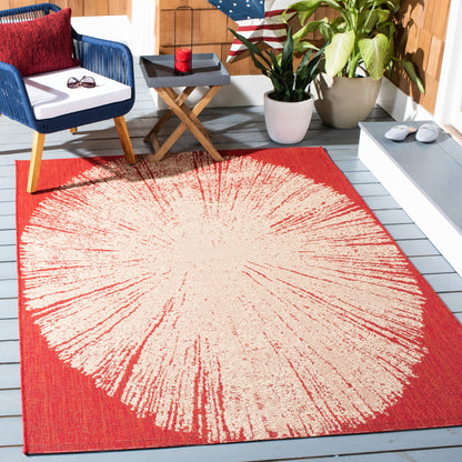 Safavieh Courtyard Cy6893-23821 Red/Beige Area Rug