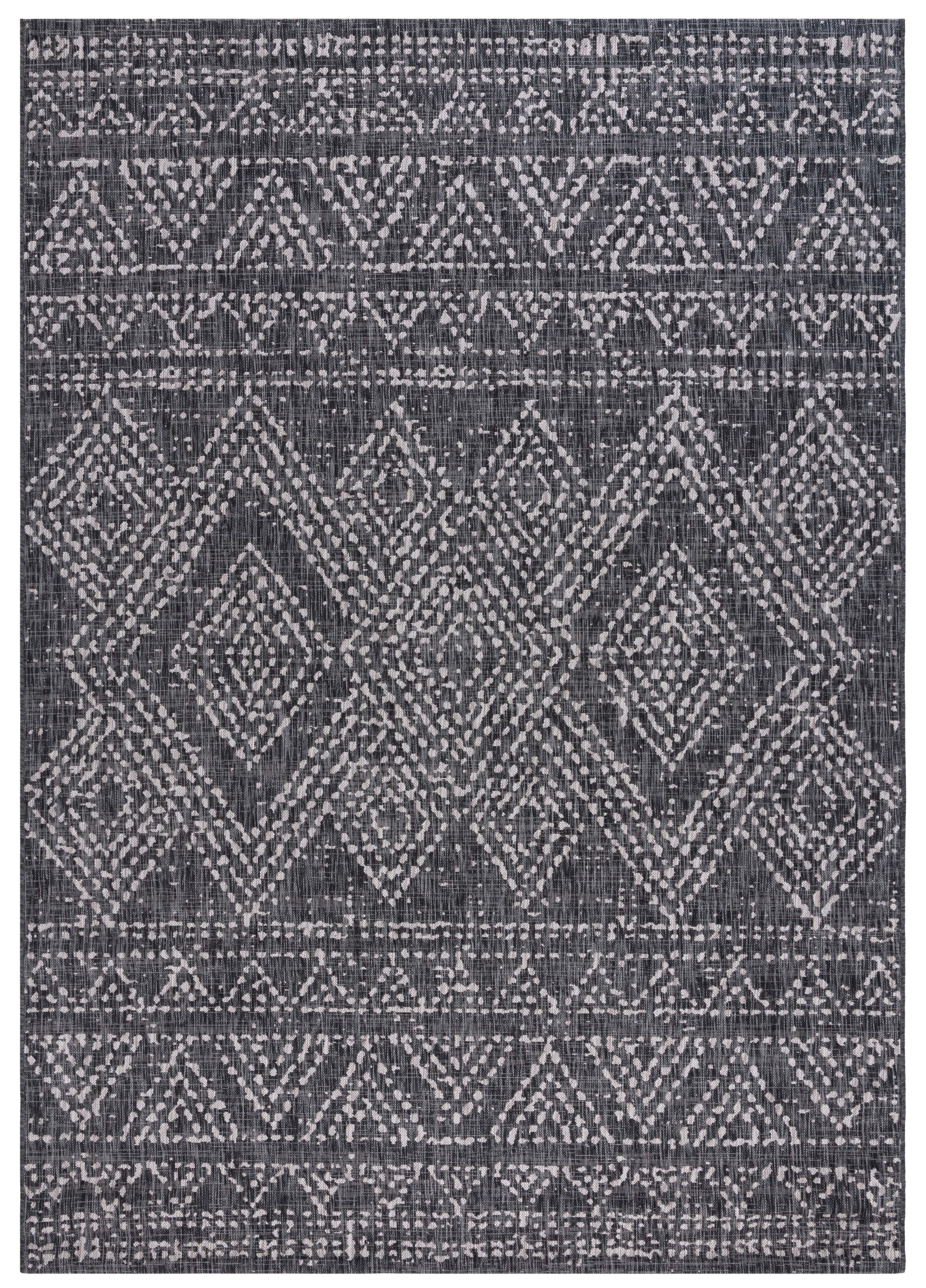 Safavieh Courtyard Cy8079-36621 Black/Beige Area Rug