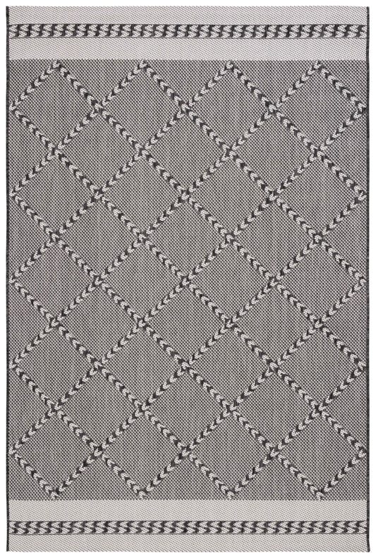 Safavieh Courtyard Cy8234-537 Black/Ivory Area Rug