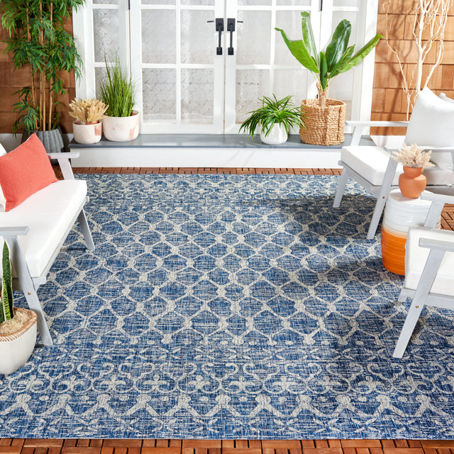 Safavieh Courtyard Cy8798-36821 Navy/Grey Area Rug