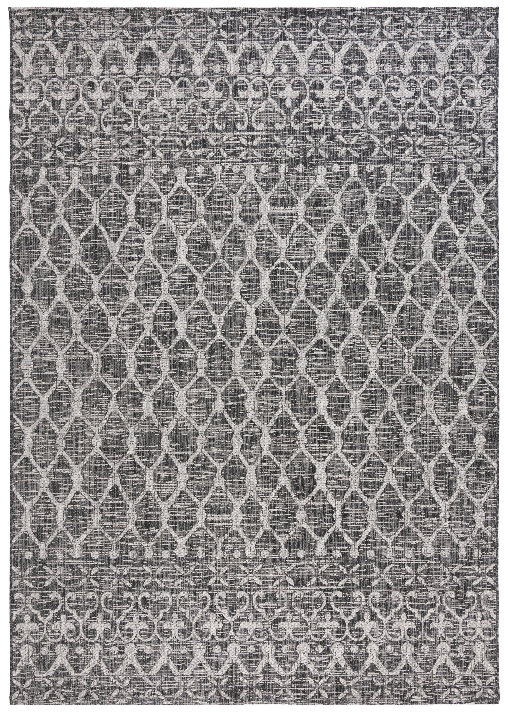 Safavieh Courtyard Cy8798-37621 Black/Grey Area Rug