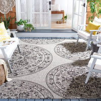 Safavieh Courtyard Cy8965-37612 Grey/Black Area Rug