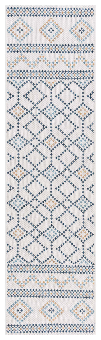 Safavieh Courtyard Cy9681-53455 Ivory/Navy Yellow Area Rug