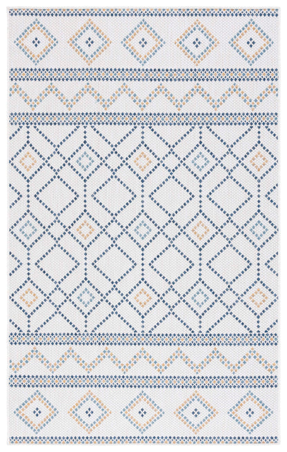 Safavieh Courtyard Cy9681-53455 Ivory/Navy Yellow Area Rug