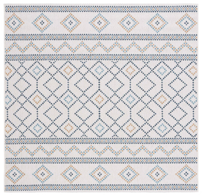 Safavieh Courtyard Cy9681-53455 Ivory/Navy Yellow Area Rug