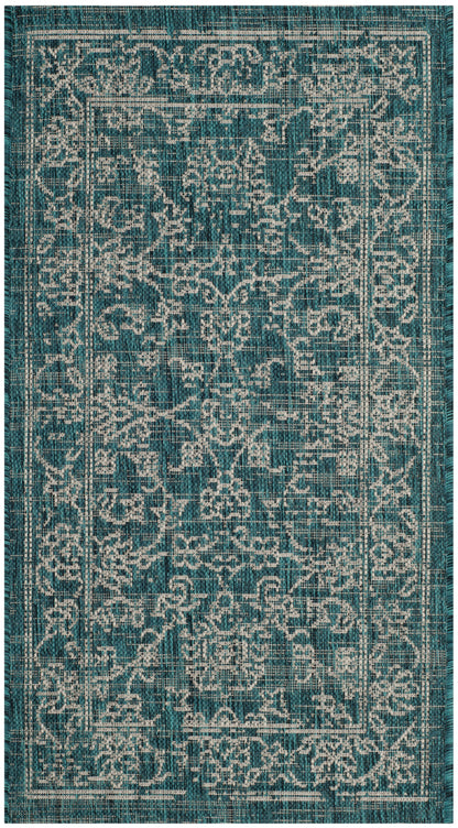 Safavieh Courtyard Cyb8680-37221 Turquoise Area Rug