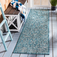 Safavieh Courtyard Cyb8680-37221 Turquoise Area Rug